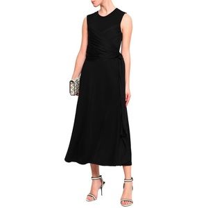 Sandro Trudy Wrap Front Midi Dress